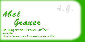 abel grauer business card
